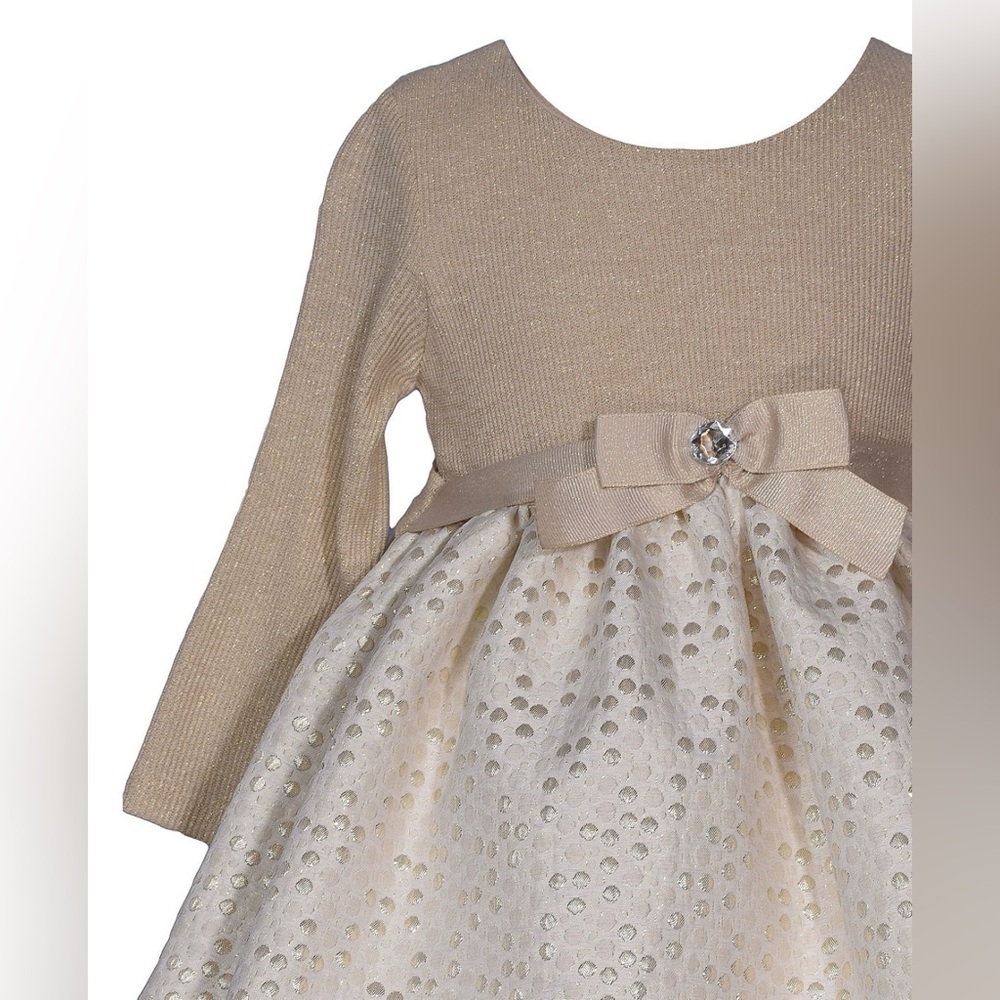 BONNIE JEAN Jacquard Babydoll Dress - NWT - Picture 3 of 5